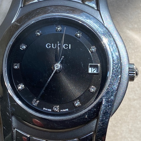 Gucci wristwatch watch 5500L 11P Diamond women’s with box